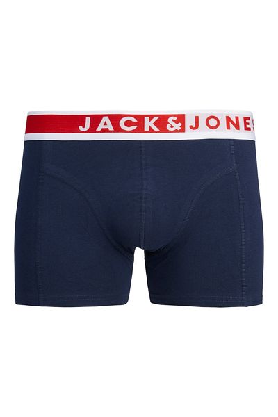 Jack & Jones Jack Jones Solid Trunks 3 Pack - Men's Red Plus Size Boxers 12267726 -17