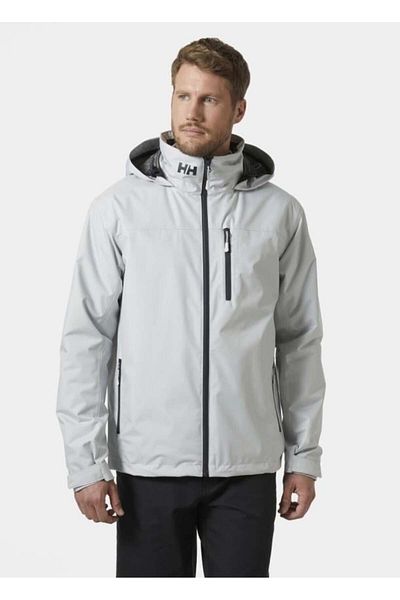 Helly Hansen Helly Hansen Men's Gray Midlayer Coat - Crew Hooded, Hha.34442-Hha.853