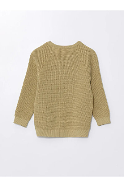 LC Waikiki Lcw Kids Light Gray Crew Neck Long Sleeve Baby Boy Knitwear Sweater