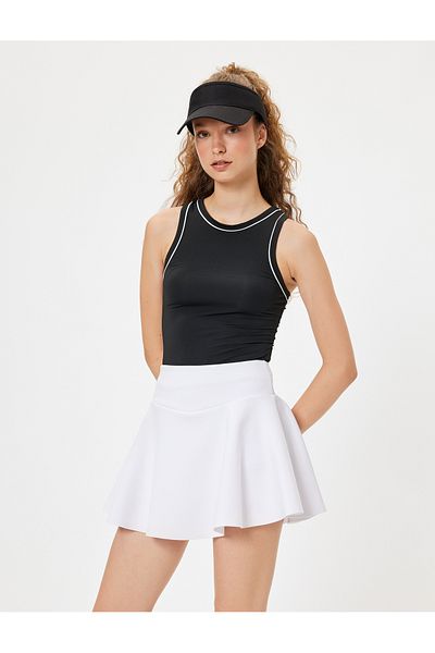 Koton Halter Collar Athlete Undershirt - Sleeveless with Piping