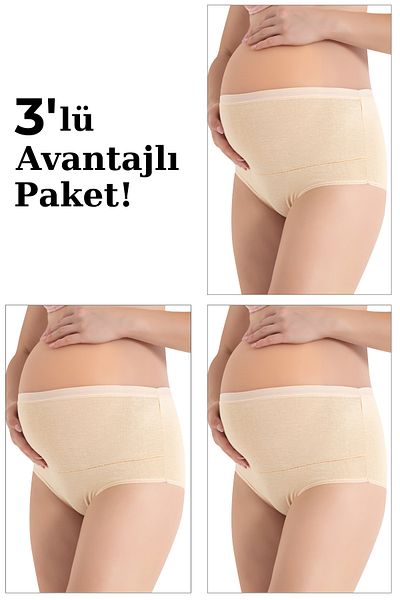 Arma Yıldız 100% βαμβακερό εσώρουχο αποκατάστασης Maternity Skin 3 Pack