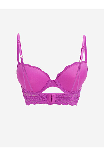 LC Waikiki Purple Underwire Half-Filled Lace T-Shirt Bra