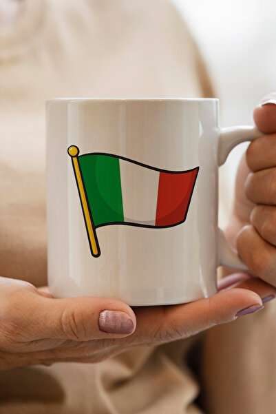 South Steel إيطاليا - كوب فاخر مطبوع عليه علم إيطاليا