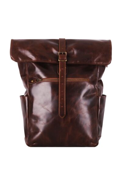 Buckle & Seam Nomad Business-Rucsac Leder 61 cm Laptopfach