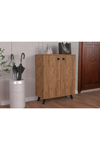 Genel Markalar Bolero Ceviz 4 Bölmeli Dekoratif Ayakkabılık