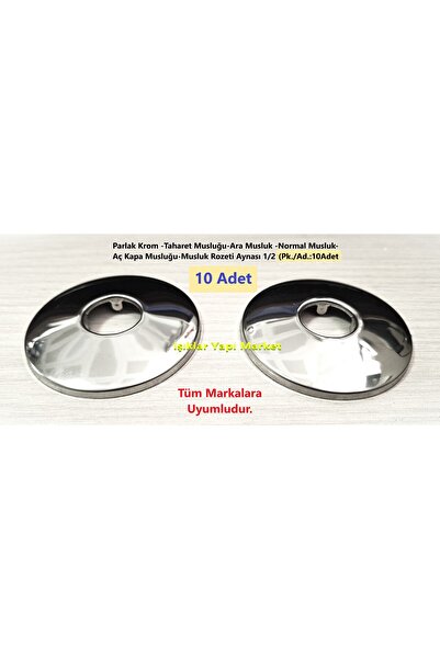 Işıklar Taharet Musluğu-Normal Musluk-Aç Kapa Musluk-Musluk Aynası- Parlak Kr...