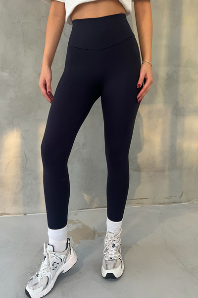 Seda Yalçın Atelier Sötétkék magas derekú motoros hosszú leggings