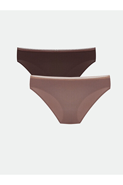 LC Waikiki Einfarbige Bikini-Slips im 2er-Pack