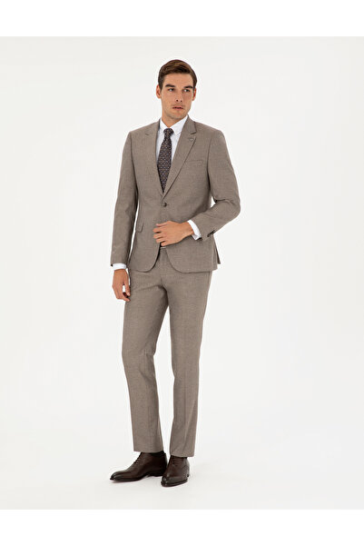 Pierre Cardin Açık Kahverengi Slim Fit Takım Elbise 50295825-VR002