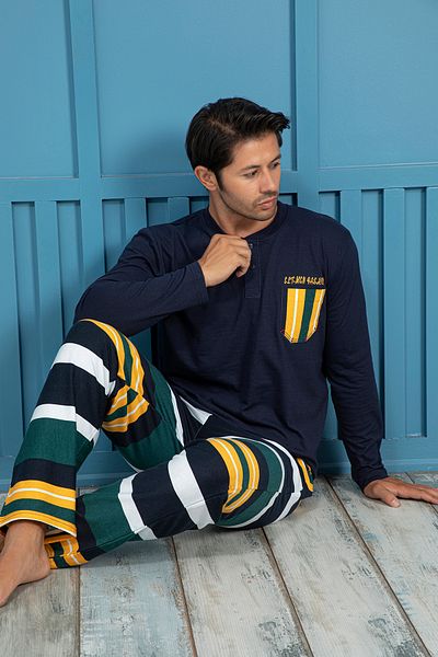 ELİTOL Men's Cotton Pajamas Suit