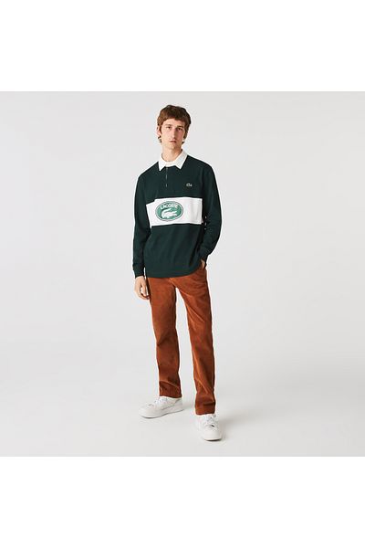 Lacoste Men's Straight Fit Brown Trousers
