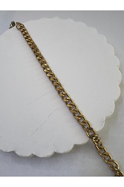 Çelik İç içe geçmeli bileklik - Gold bileklik