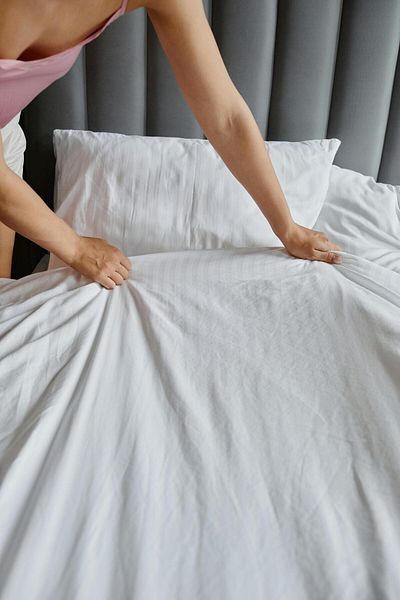 Ala Perde By İtalyanhomestore King Size Oversize Striped Cotton Satin Pillow - 280*320 2 Pieces