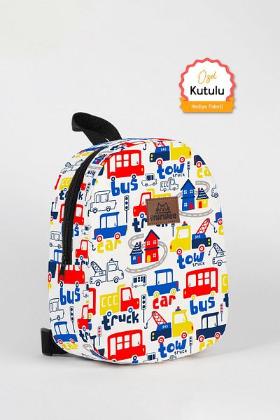Minilee Work Cars 0-8 Years - Kids Kindergarten, Nursery Backpack