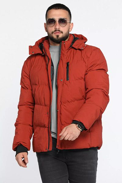 MİSHAR İTALİA Tile Hooded Lined Men's Puffer Jacket