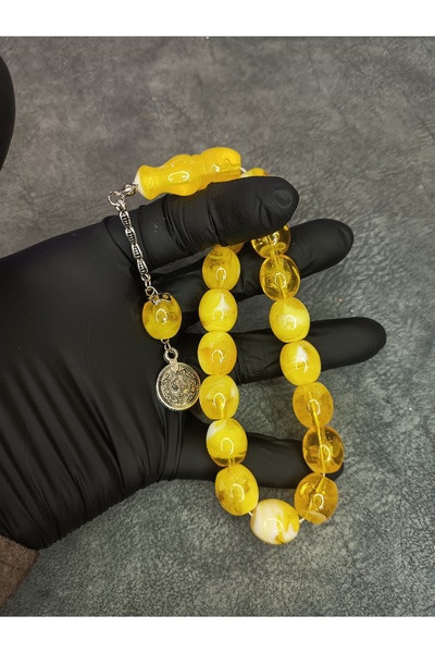 Mos Tespih Şak Şak Maskot Toz Kehribar Tesbih