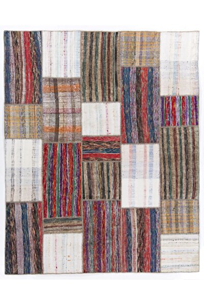 Tekin 245x305 cm Dekoratif Eski El Dokuması Patchwork Kilim, Özel Seçenekler ...