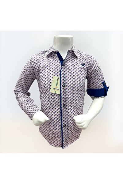 İvven's İVVEN'S UZUN KOL DESENLİ DİJİTAL ÇOCUK GÖMLEK