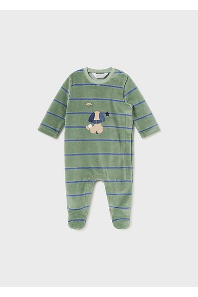 MAYORAL Baby Boy Velvet Dog Patterned Jumpsuit 2792