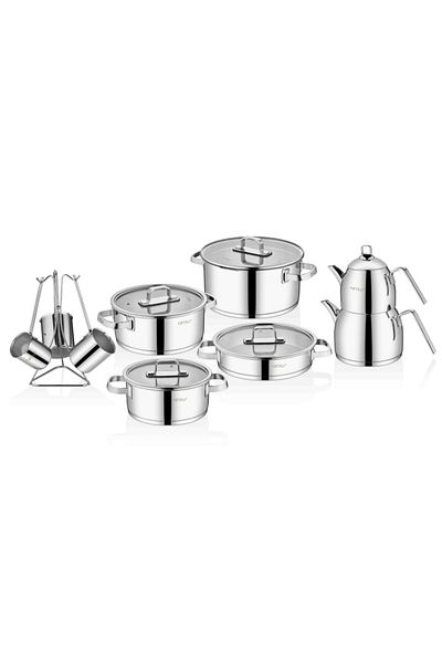 AROW Venita 14 Piece Steel Dowry Set