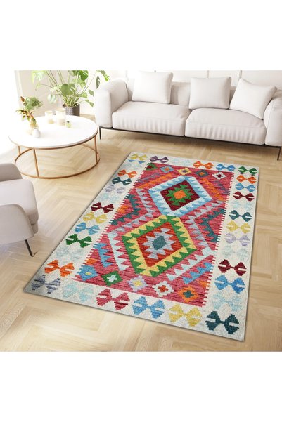 Rugs Modern Halı مجموعة ميليسا سجادة مزخرفة بقاعدة منسوجة ومزخرفة بحواف متعدد...