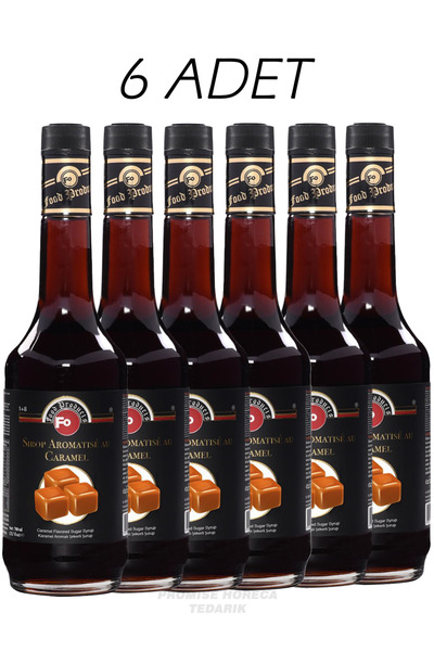 FO Karamel Aromalı Kokteyl Şurubu 700ml x 6 Adet