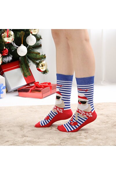 Esinti Чоловічі жіночі довгі шкарпетки Різдвяні подарунки Дитячі шкарпетки Кольорові довгі шкарпетки