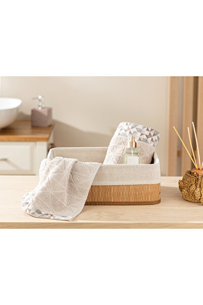 CNSZ سلة من الخيزران 36x22x12 سم بني فاتح