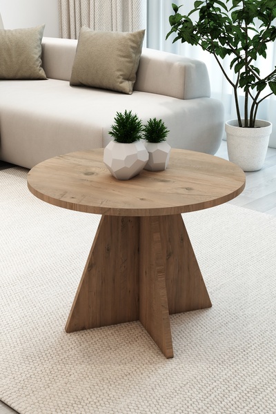 TALAŞTOZUM Mantar Tekli Zigon Orta Sehpa Atlantik 60 Cm