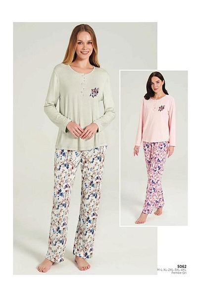 Pijadore Feyza 5062 Long Arm Pajamas Set