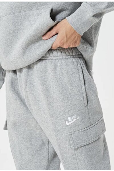 Nike Club Fleece Erkek Gri Kargo Eşofman Altı