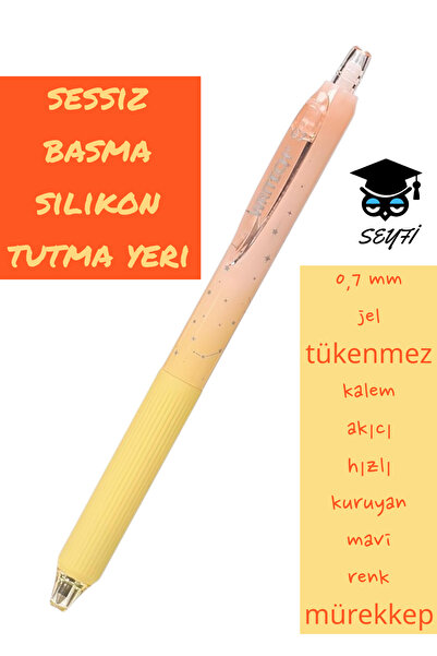 SEYFİKİRTASİYE قلم حبر جل 0.7 ملم سائل سريع الجفاف باللون الأزرق WRİTECH قلم ...