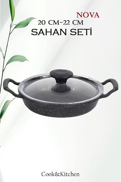 COOK KİTCHEN Nova 2-Piece Covered Pan Set 20cm-22 cm