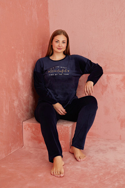 CALİA Жіночий вельветовий піжамний комплект великого розміру НОВИЙ СЕЗОН