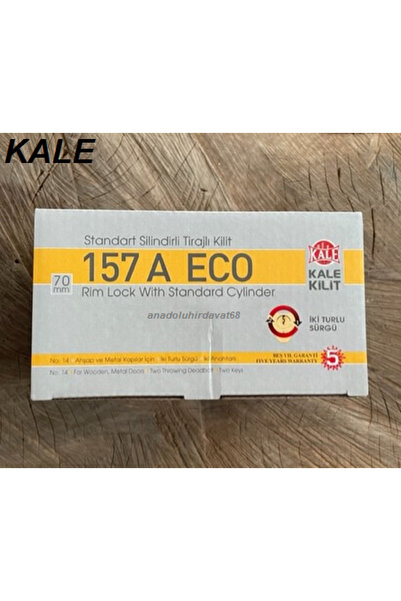 KALE TRAJLI KİLİT SİLİNDİRLİ TRAJLI DEMİR KAPI KİLİDİ 70MM 157-A ECO ORJ