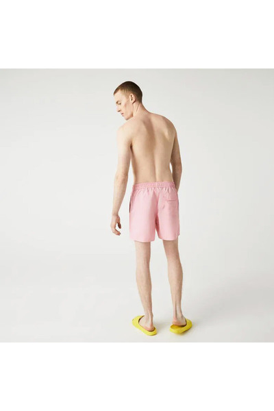 Lacoste Erkek Baskılı Pembe Mayo Şort