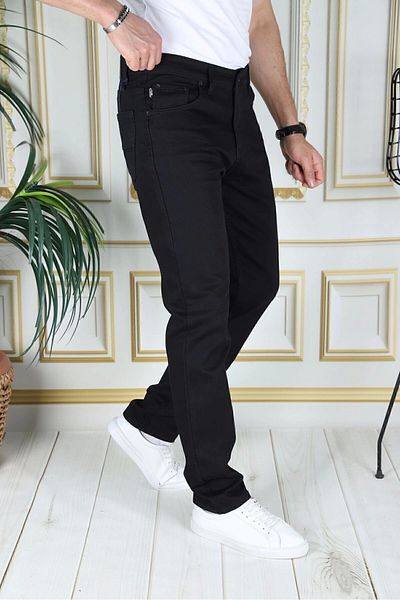 PHANTOM JEANS Ανδρικό παντελόνι από βαμβακερό λινό από καμβά από λινό από καμβά, κανονική εφαρμογή, κανονική εφαρμογή, μαύρη μπλούζα με χάντρες
