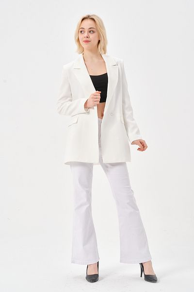 Bolivente Oversize Woven Blazer Jacket