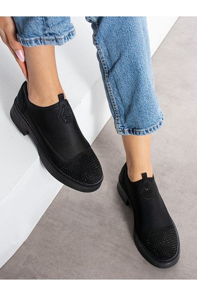 Alemdar Shoes Γυναικεία παπούτσια POİSE Λεπτομέρεια Μαύρη Πέτρα