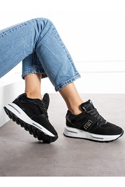Alemdar Shoes VİANNA Siyah Bağcıklı Kadın Sneakers