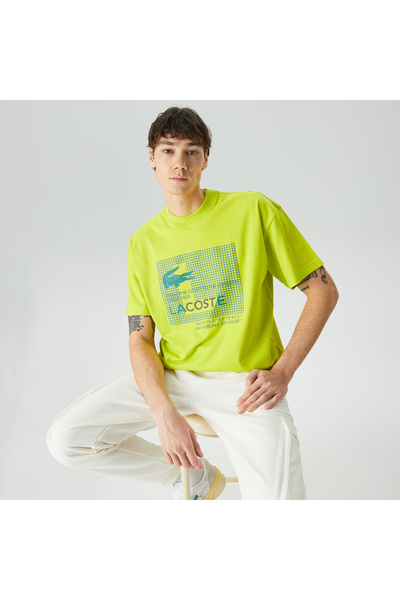 Lacoste House of Superstep X Men's Yellow T-Shirt