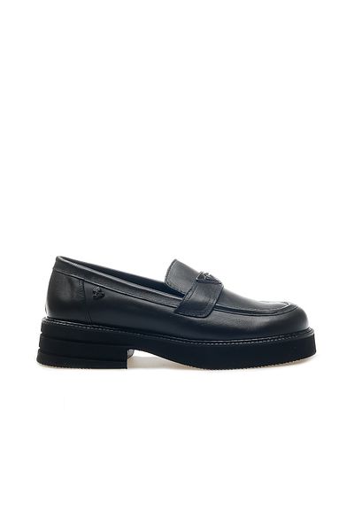 Venüs Genuine Leather Women's Loafers - Buckle Detailed, Casual Shoes, Size 36-40, 24K 2451350 K Z Black