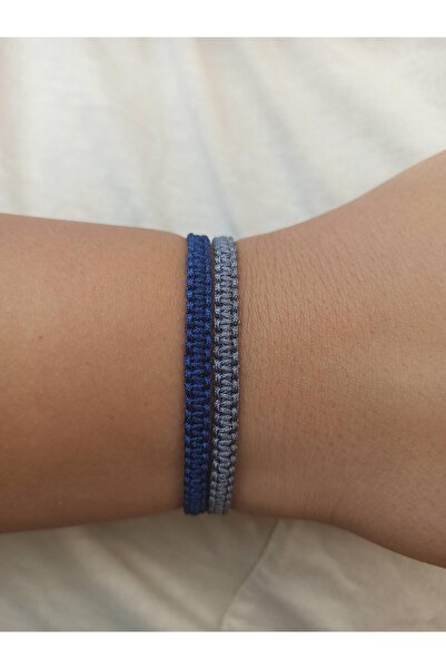 TREND 2'li set örme makrome ip bileklik