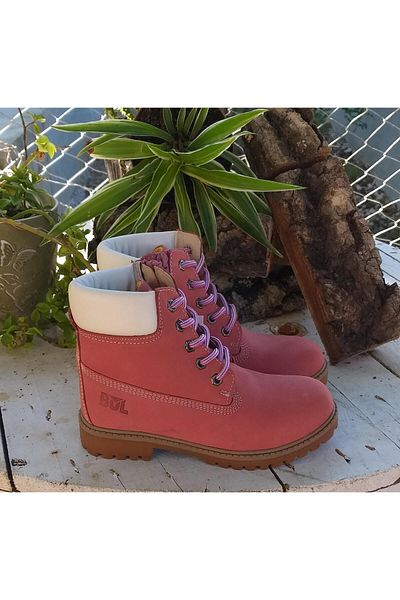 Bulldozer 240851   Παιδικές γνήσιες δερμάτινες μπότες Nubuck με φερμουάρ και κορδόνια