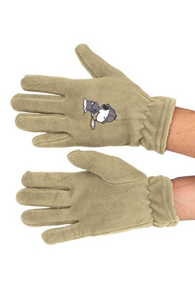 Fanze Mănuși lungi din lână polară cu imprimeu Snoopy Detective Winter - rnz3605