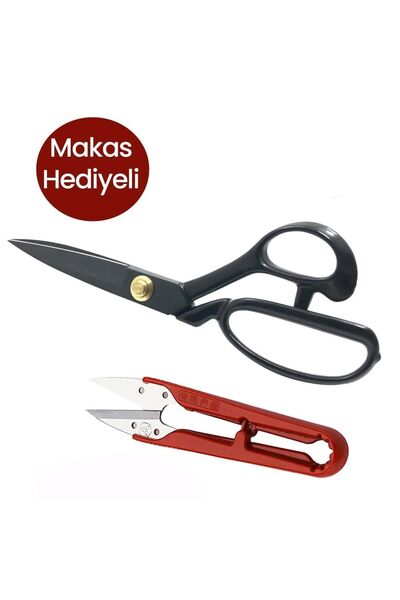 BEM Pin 10 Numara Profesyonel Modelist Terzi Kumaş Kesim Makası Siyah