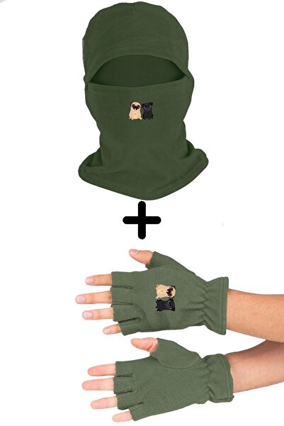 Fanze Set de mănuși din lână polară - Pugs zrn3567