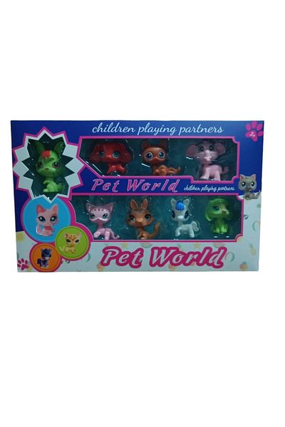 TRUST STORE Littlest Pets Shop عائلة صغيرة مكونة من 8 قطع - شخصيات ألعاب