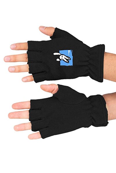 Fanze Mănuși din lână polară cu design iepure - rnz4571