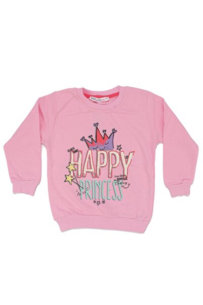 bebegen Дівчача рожева кофта з написом Happy Princess і принтом корони